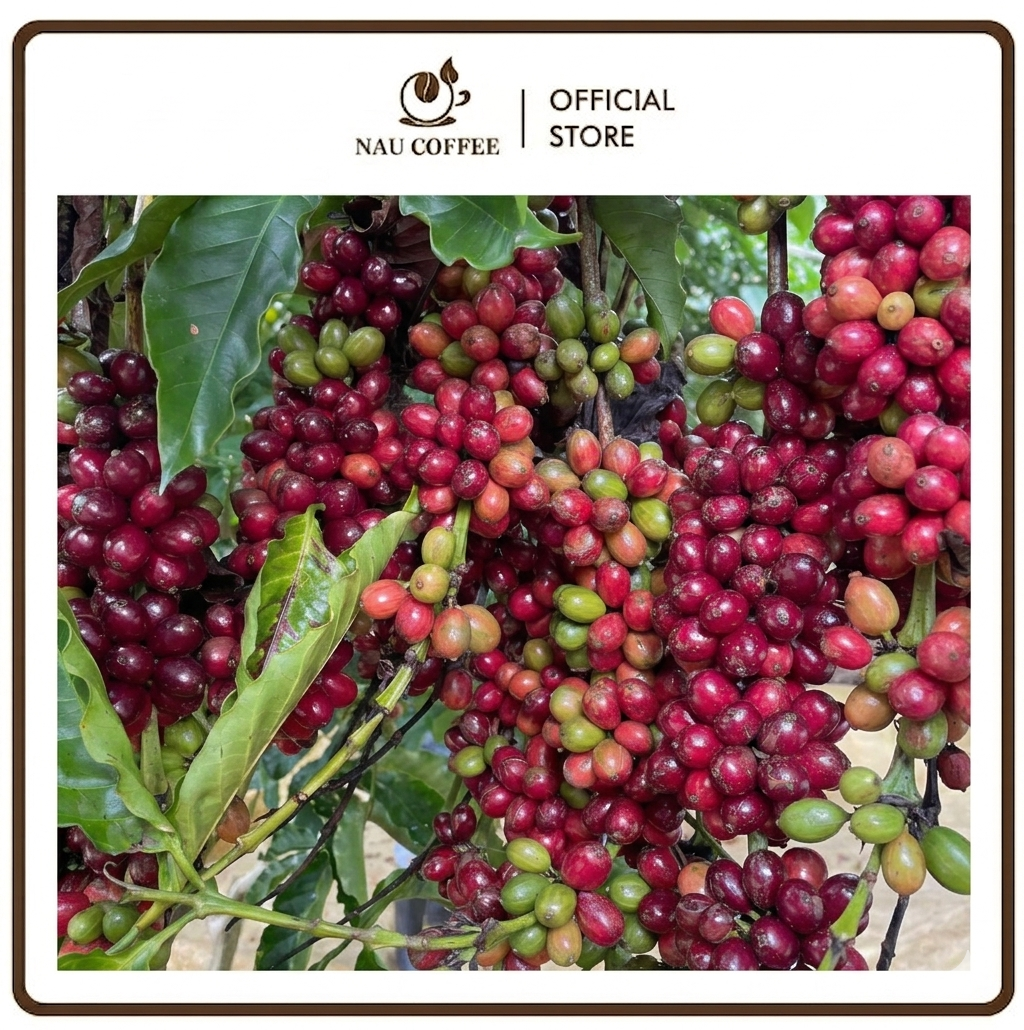 Cà phê chín đỏ tại Bảo Lộc