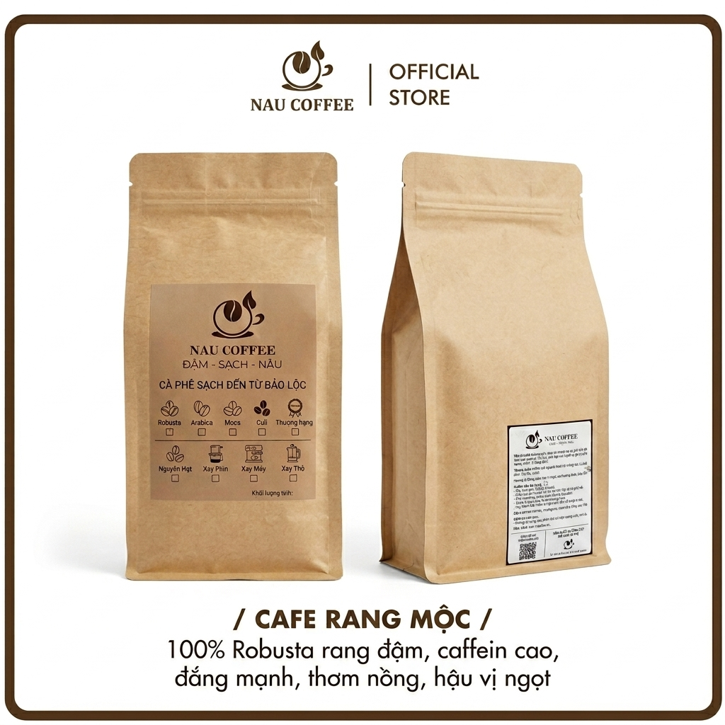 Cà phê Robusta rang mộc